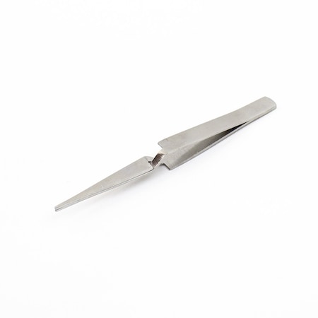 Excel Blades Pointed Reverse Self Closing Tweezers, 4.5" Stainless Steel 12pk 30413
